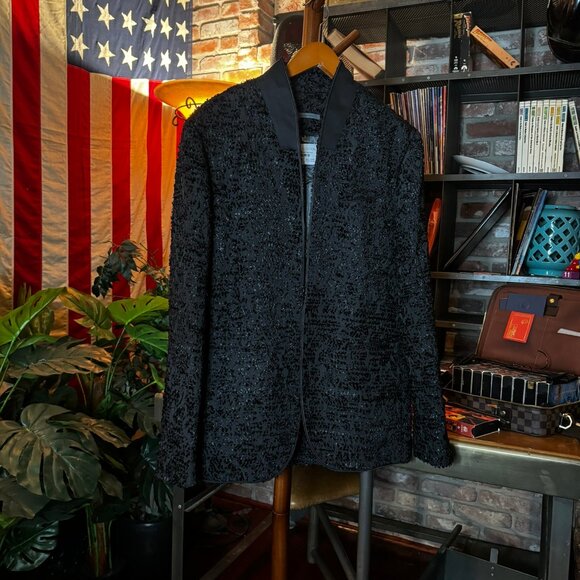 *RARE* JOHN VARATOS Shawl-Collar Embellished Hook Blazer SZ. 52 - Picture 2 of 13